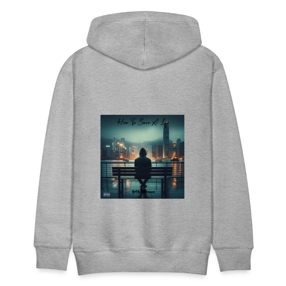 HOW 2 SAVE A LIFE HOODIE - heather grey