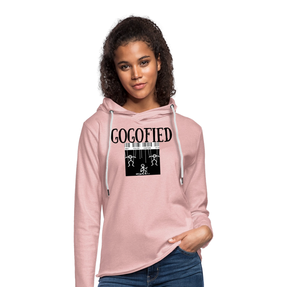 Conform GoGofied Unisex Lightweight Terry Hoodie - cream heather pink
