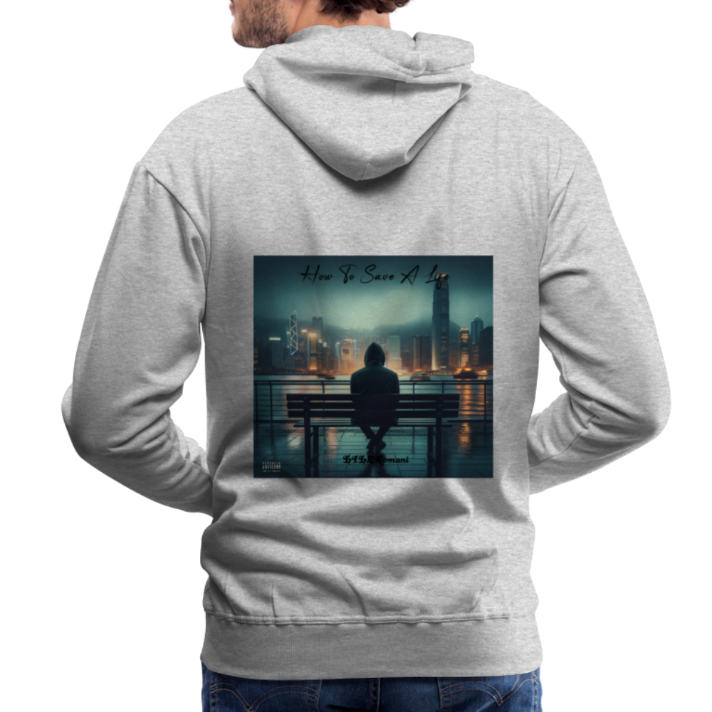 HOW 2 SAVE A LIFE HOODIE - heather grey