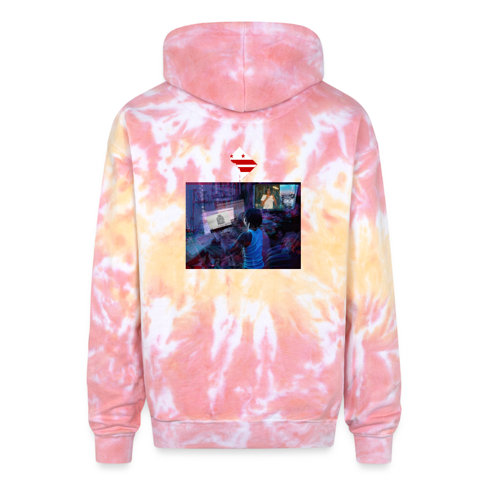 Adult Tie Dye IS THIS GOODBYE Hoodie - funnel cake
