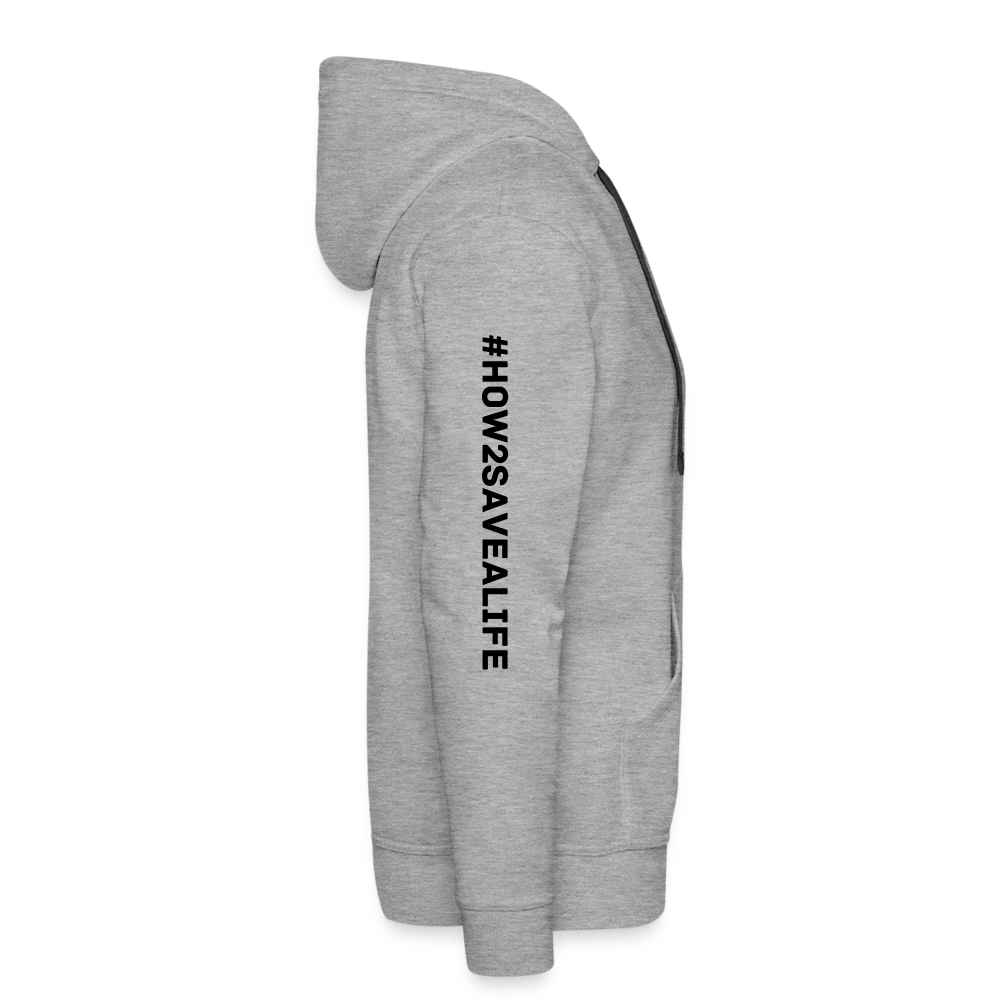 HOW 2 SAVE A LIFE HOODIE - heather grey