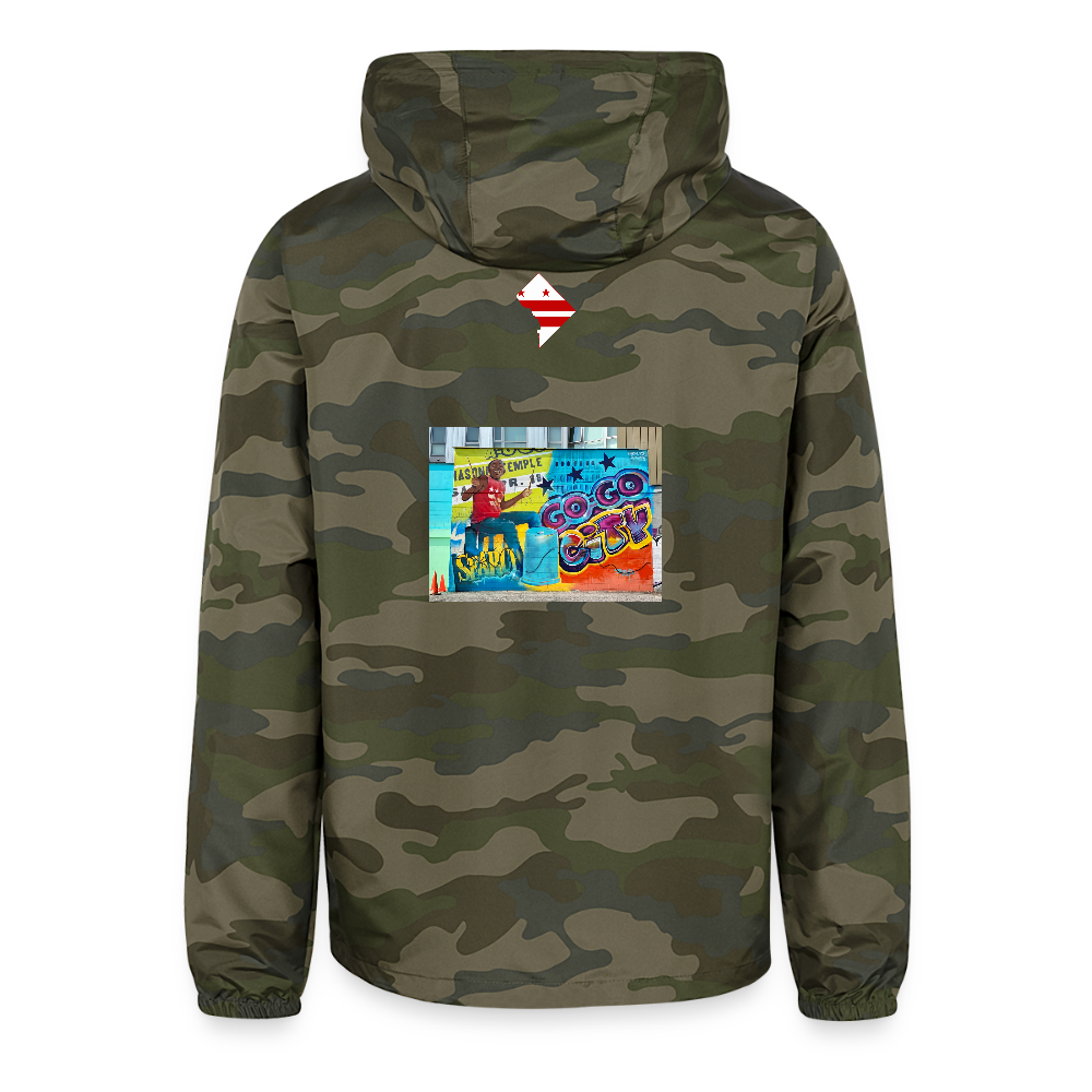 Camo Obama more bell Unisex Windbreaker Jacket - green camo