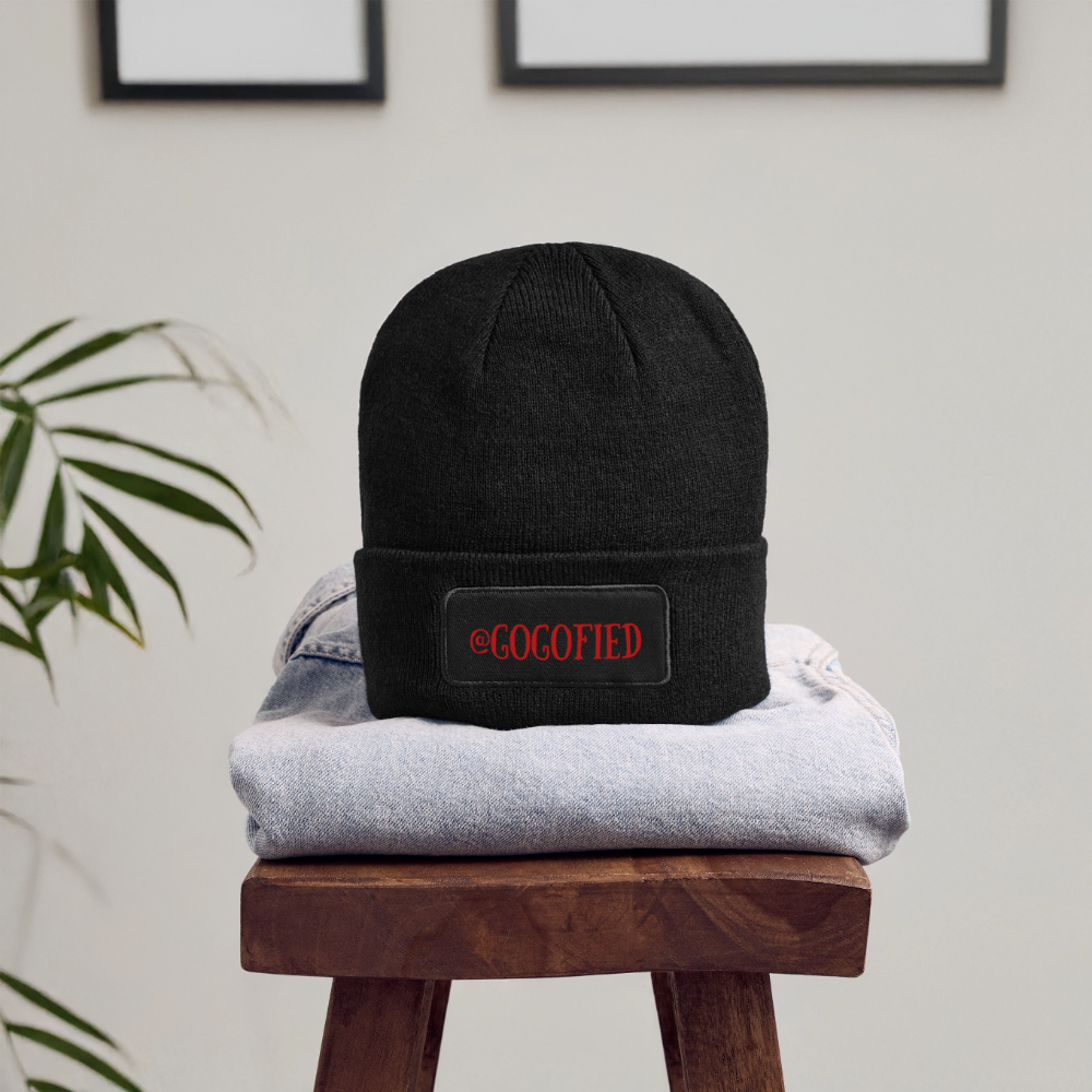 GOGOFIED Patch Beanie - black