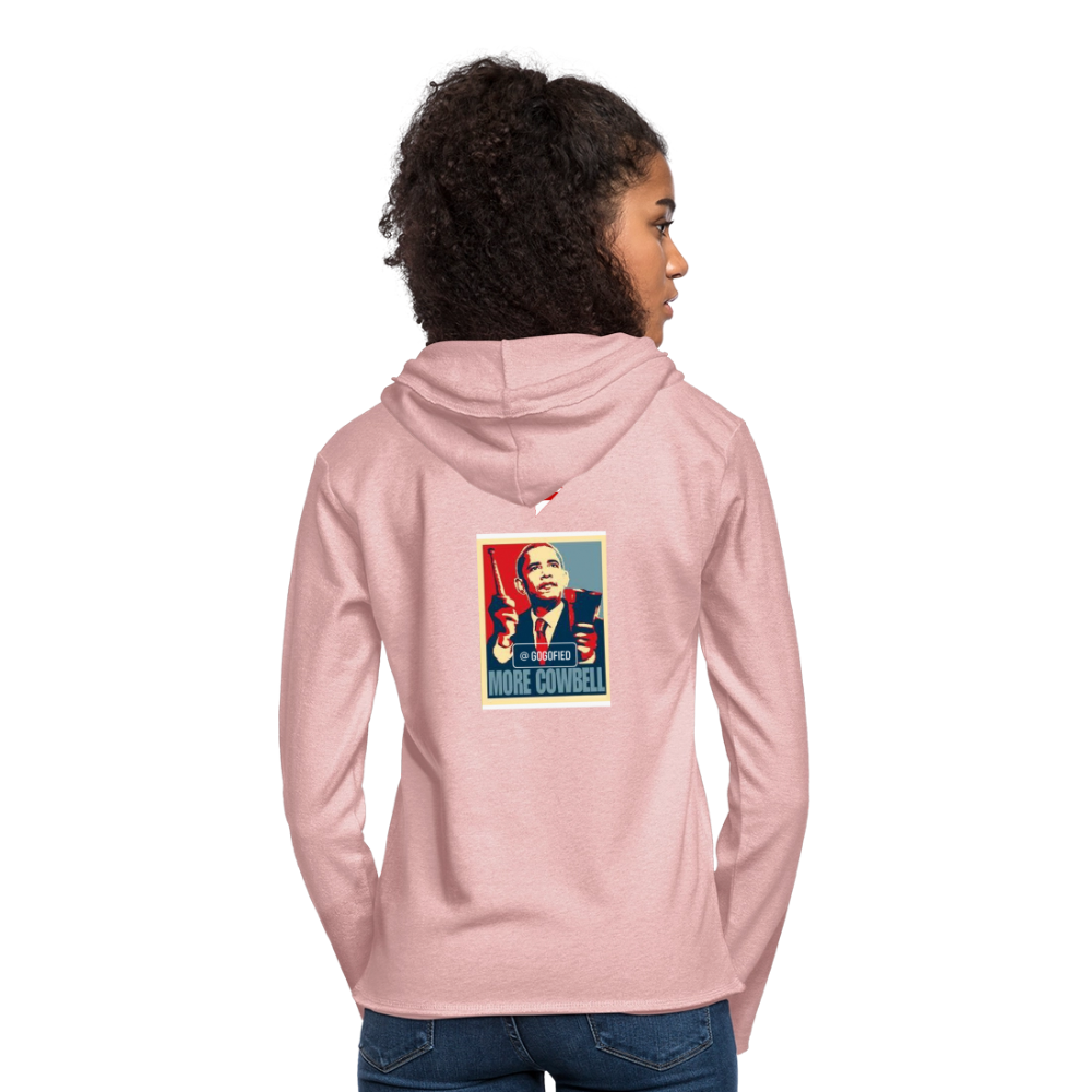 Conform GoGofied Unisex Lightweight Terry Hoodie - cream heather pink