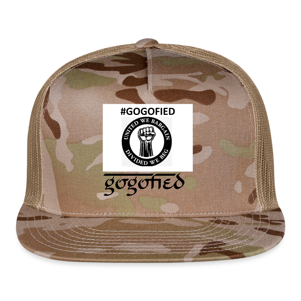 GOGOFIED Trucker Cap - MultiCam\tan