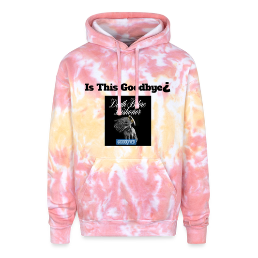 Adult Tie Dye IS THIS GOODBYE Hoodie - funnel cake