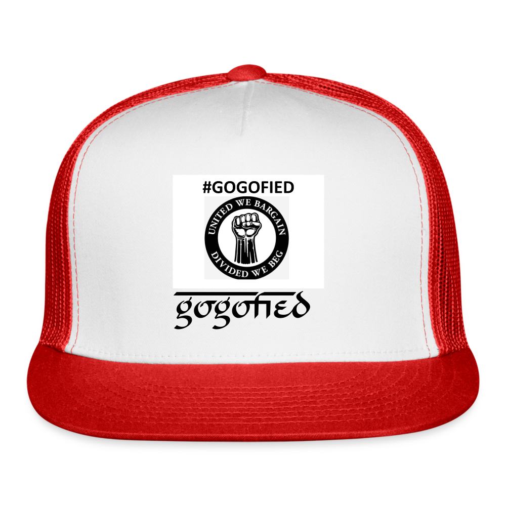 GOGOFIED Trucker Cap - white/red